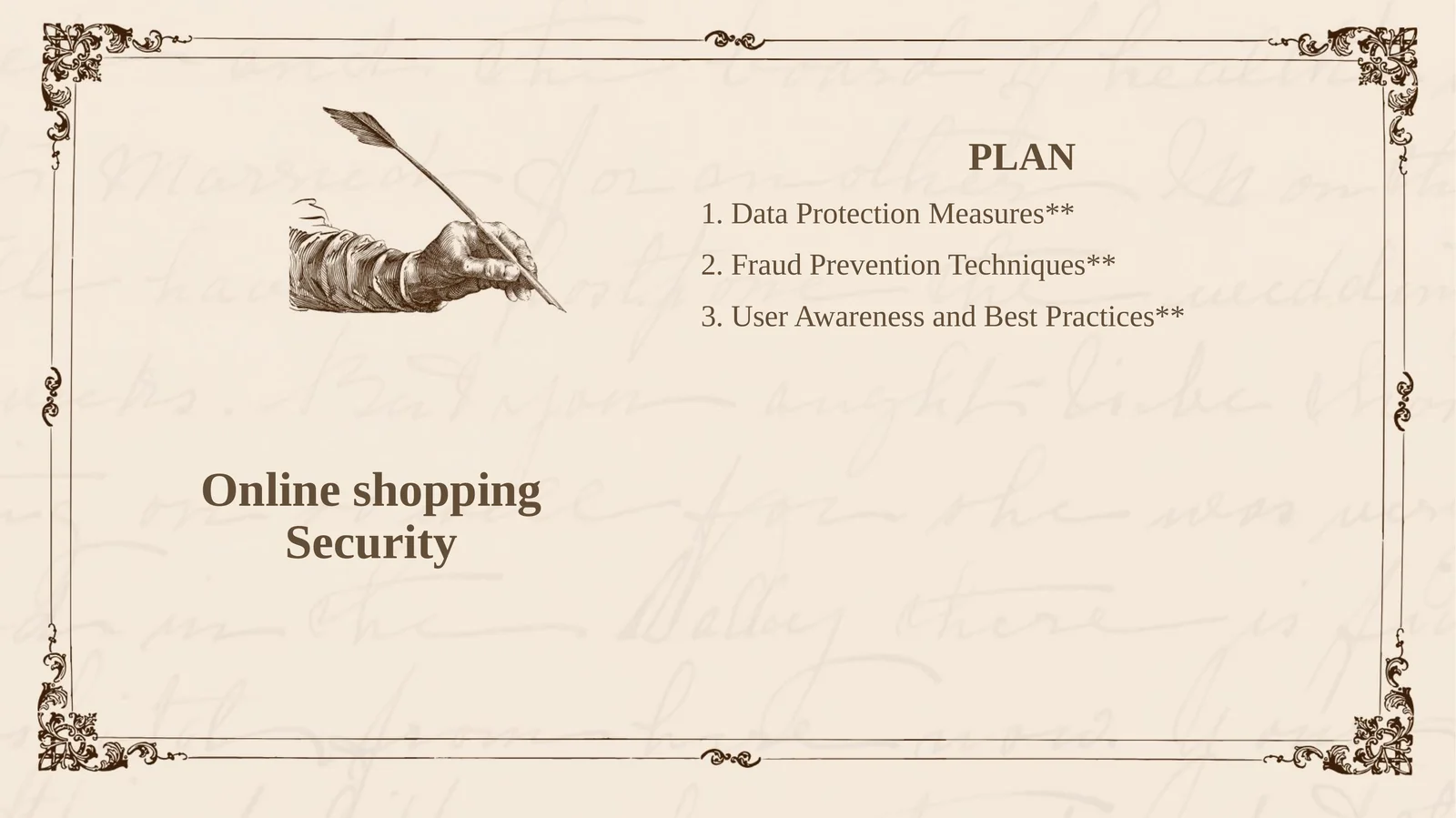 Online shopping Security