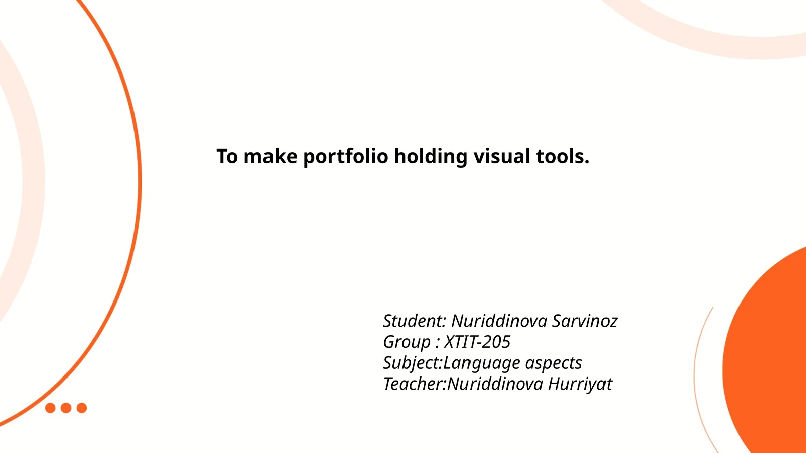 Portfolio Holding Visual Tools