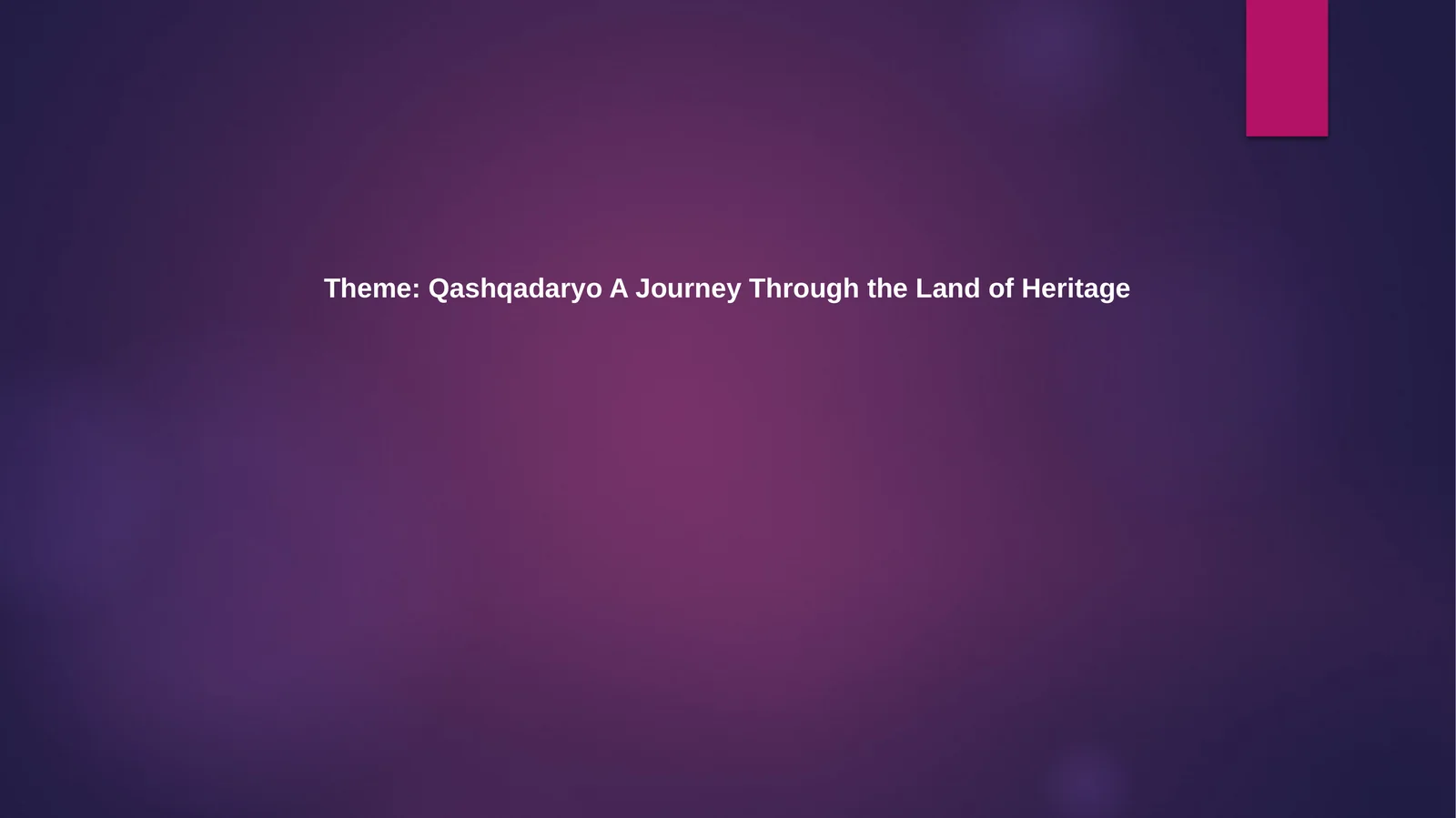 Qashqadaryo: A Journey Through the Land of Heritage