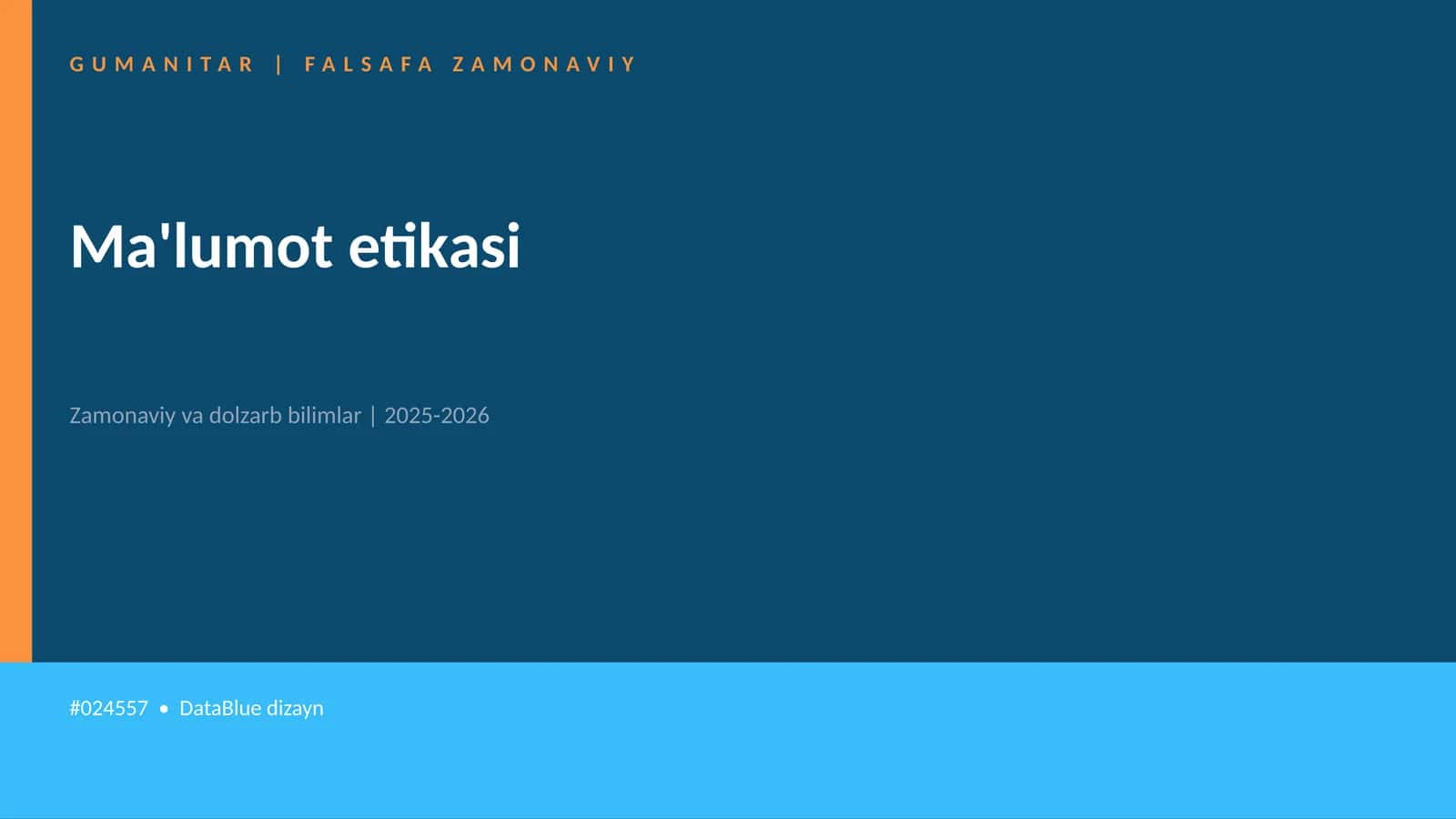 Ma'lumot etikasi