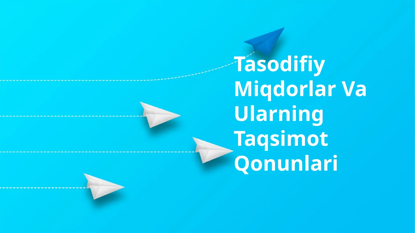 Tasodifiy Miqdorlar Va Ularning Taqsimot Qonunlari