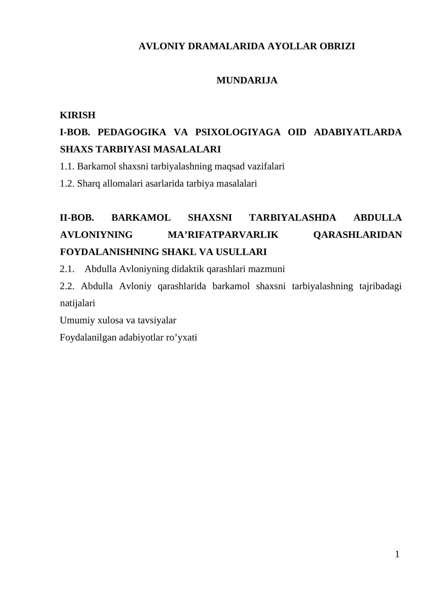 avloniy dramalarida ayollar obrizi