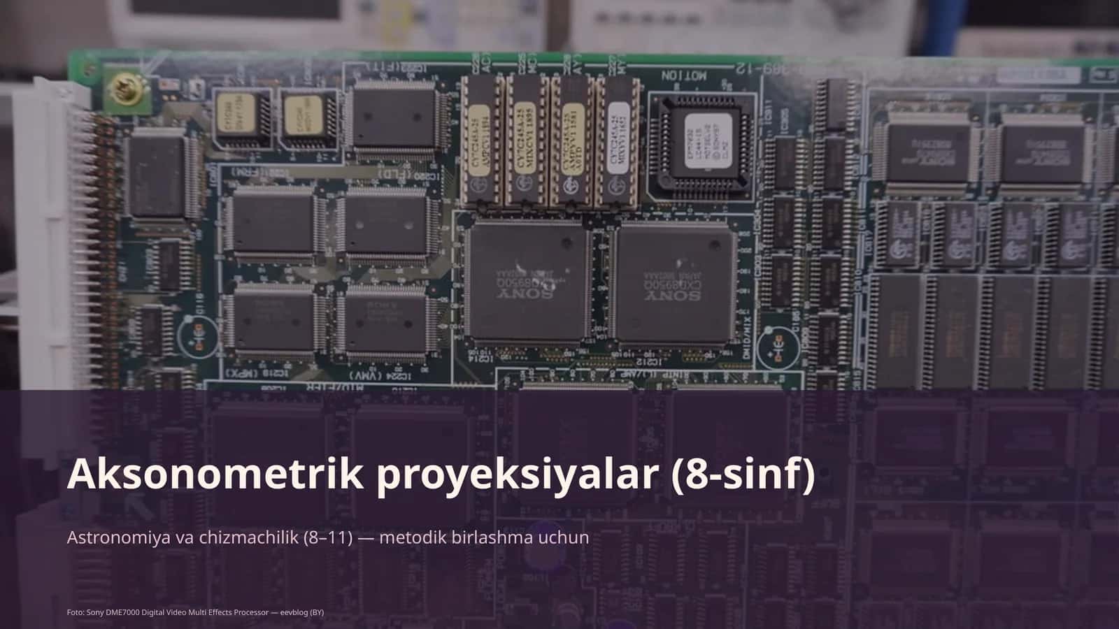 Aksonometrik proyeksiyalar (8-sinf)