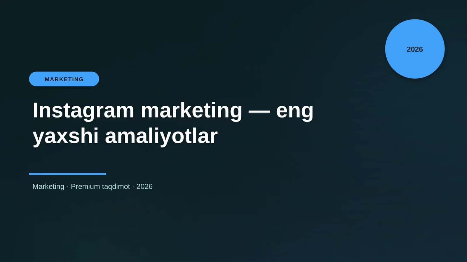 Instagram marketing — eng yaxshi amaliyotlar