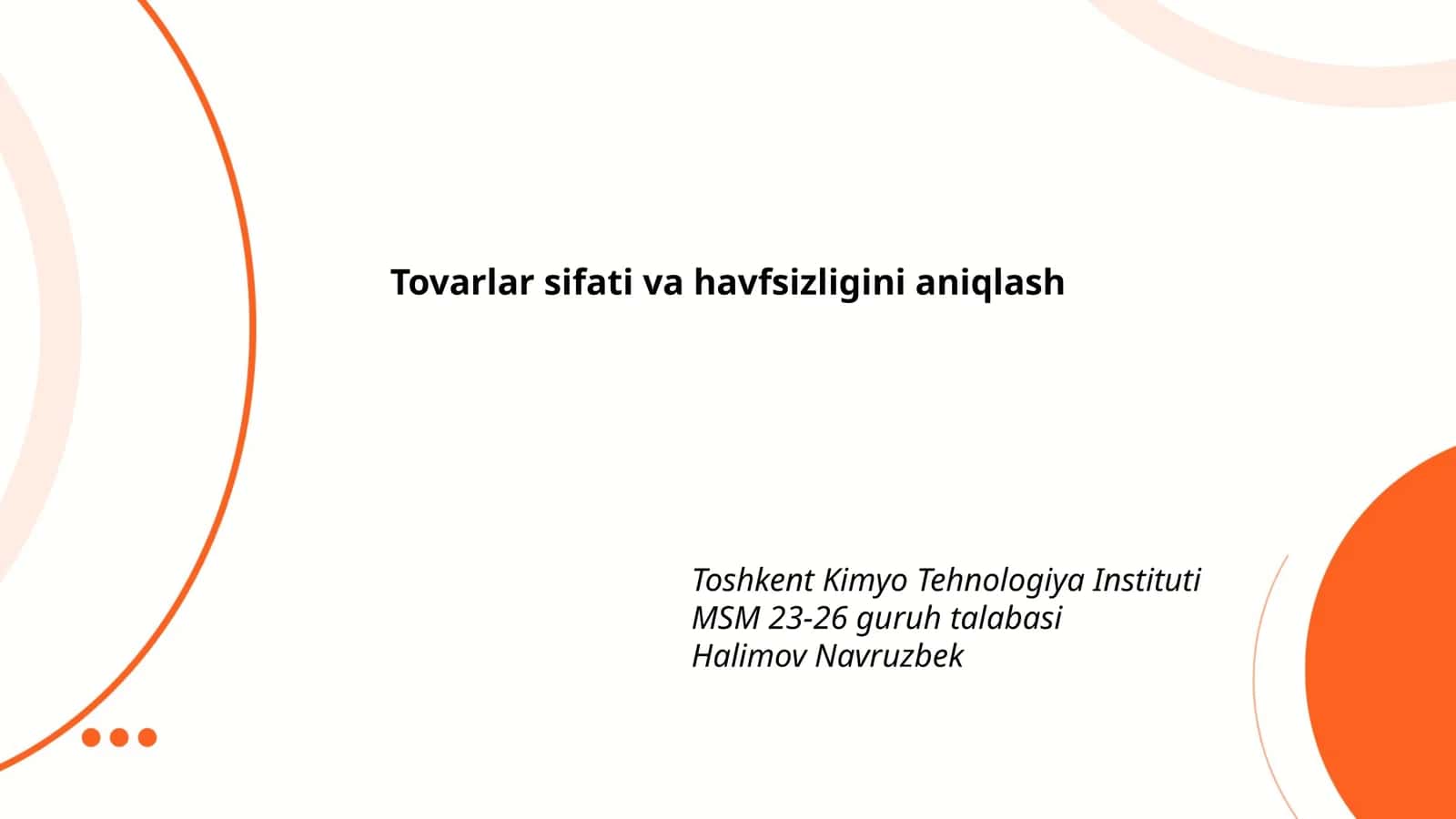 Mahsulotlarning Sifat Sertifikatlari