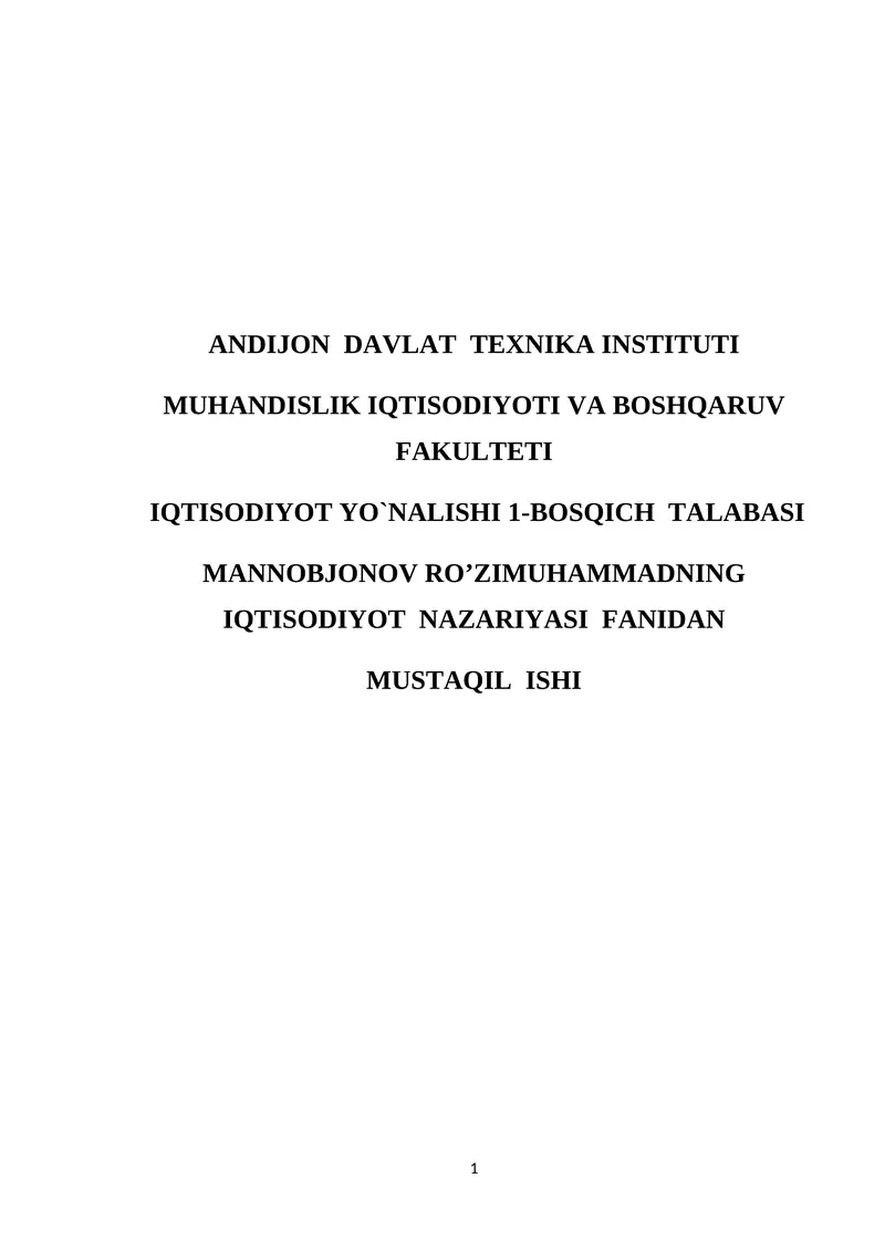 O’zbekiston tashqi savdo munosabatlari geografiyasining sifat jixatidan o’zgarib borishi