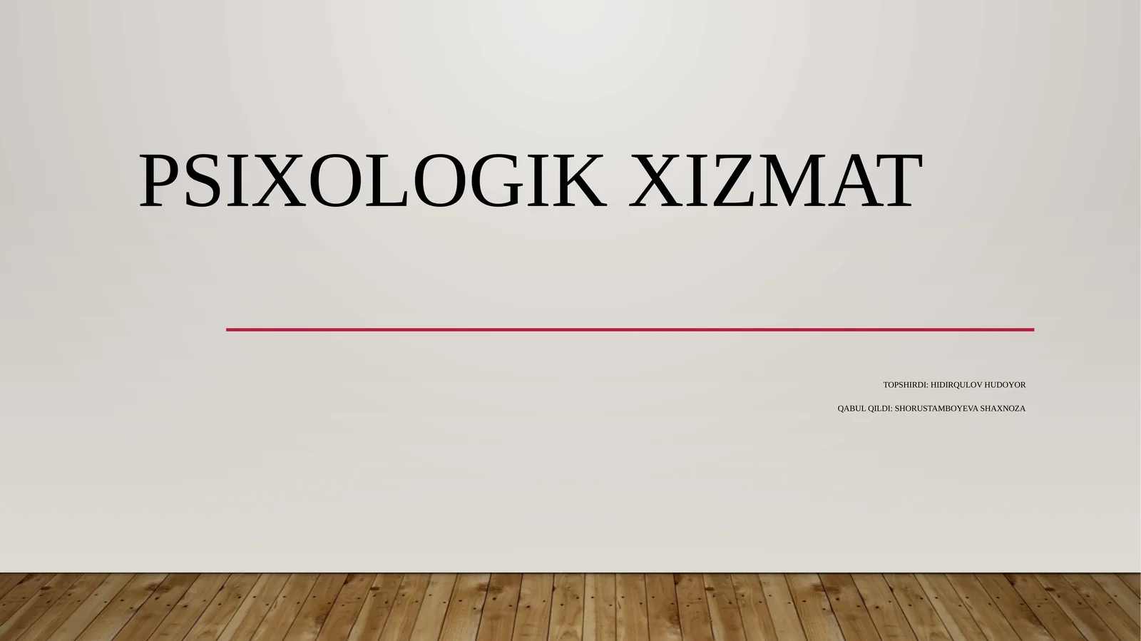 Psixologik muammolarni hal qilish