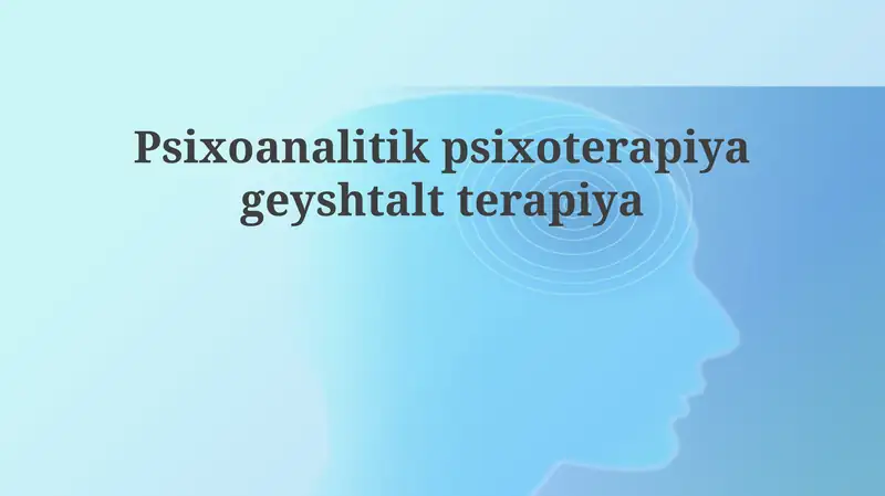 Psixoanalitik va Gestalt Terapiyasi