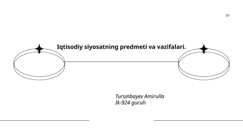 Iqtisodiy siyosatning predmeti va vazifalari