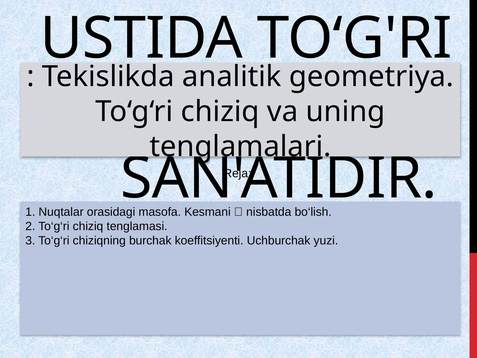 Geometriya noto‘g'ri chizmalar ustida to‘g'ri fikr yuritish san'ati