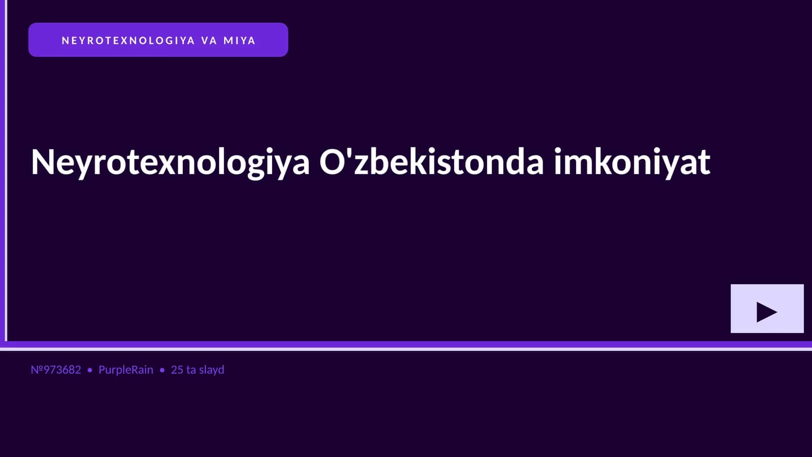 NEYROTEXNOLOGIYA VA MIYA