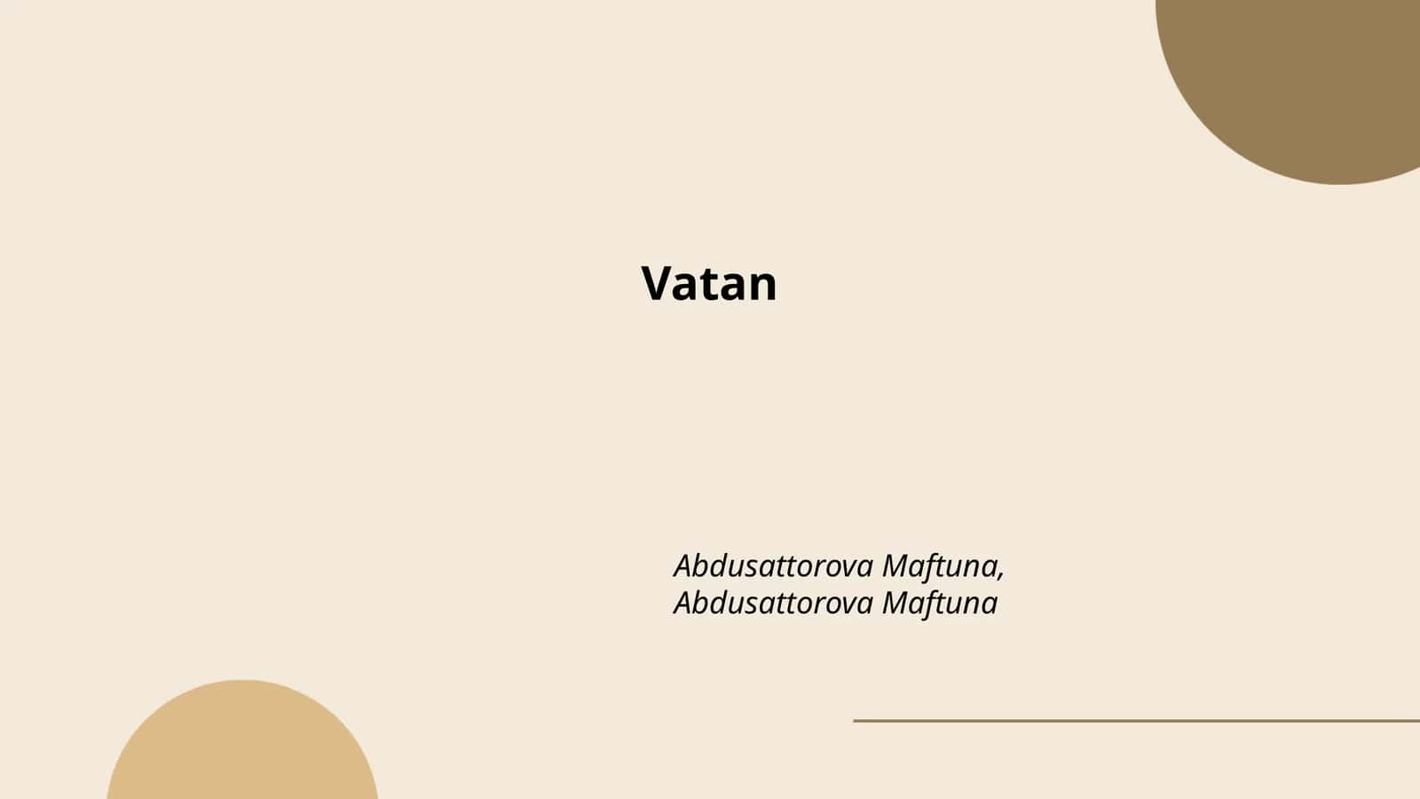 Vatan tuyg'usi