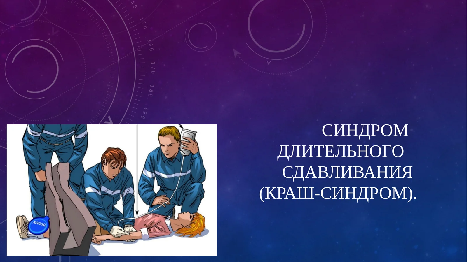 СИНДРОМ ДЛИТЕЛЬНОГО СДАВЛИВАНИЯ(КРАШ-СИНДРОМ)