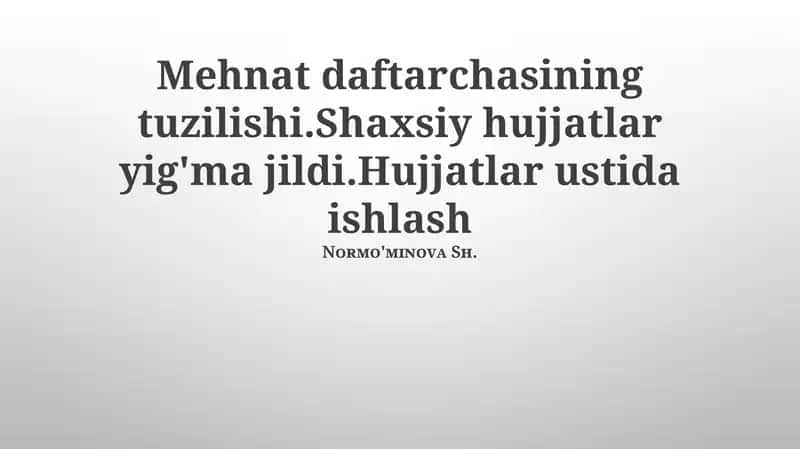 Mehnat daftarchasi