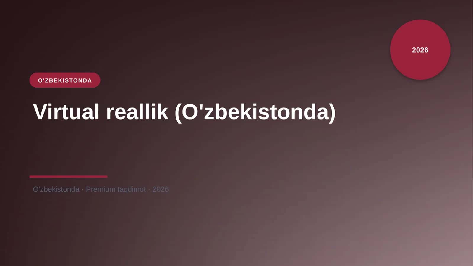Virtual reallik (O'zbekistonda)