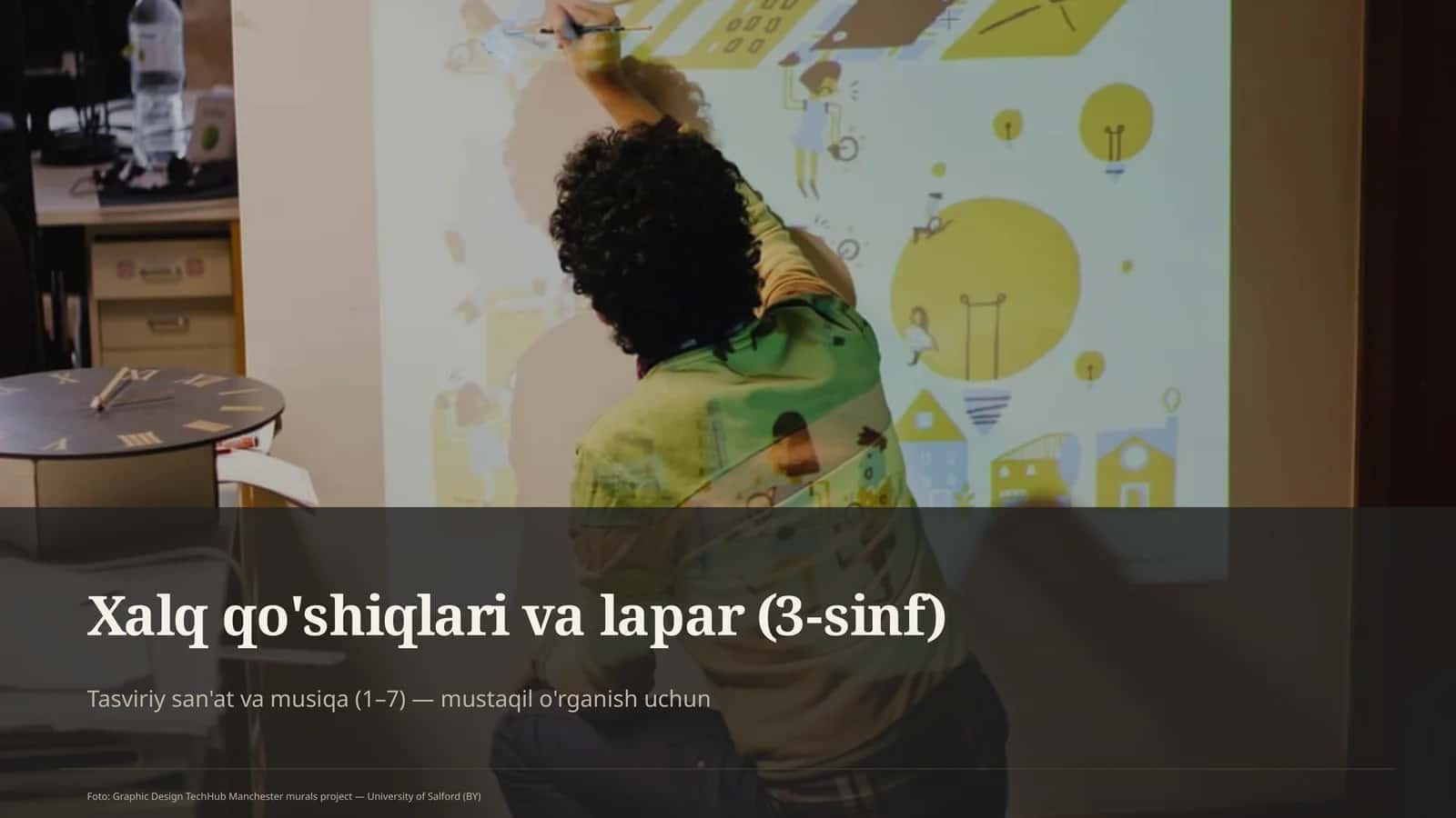 Xalq qo'shiqlari va lapar (3-sinf)
