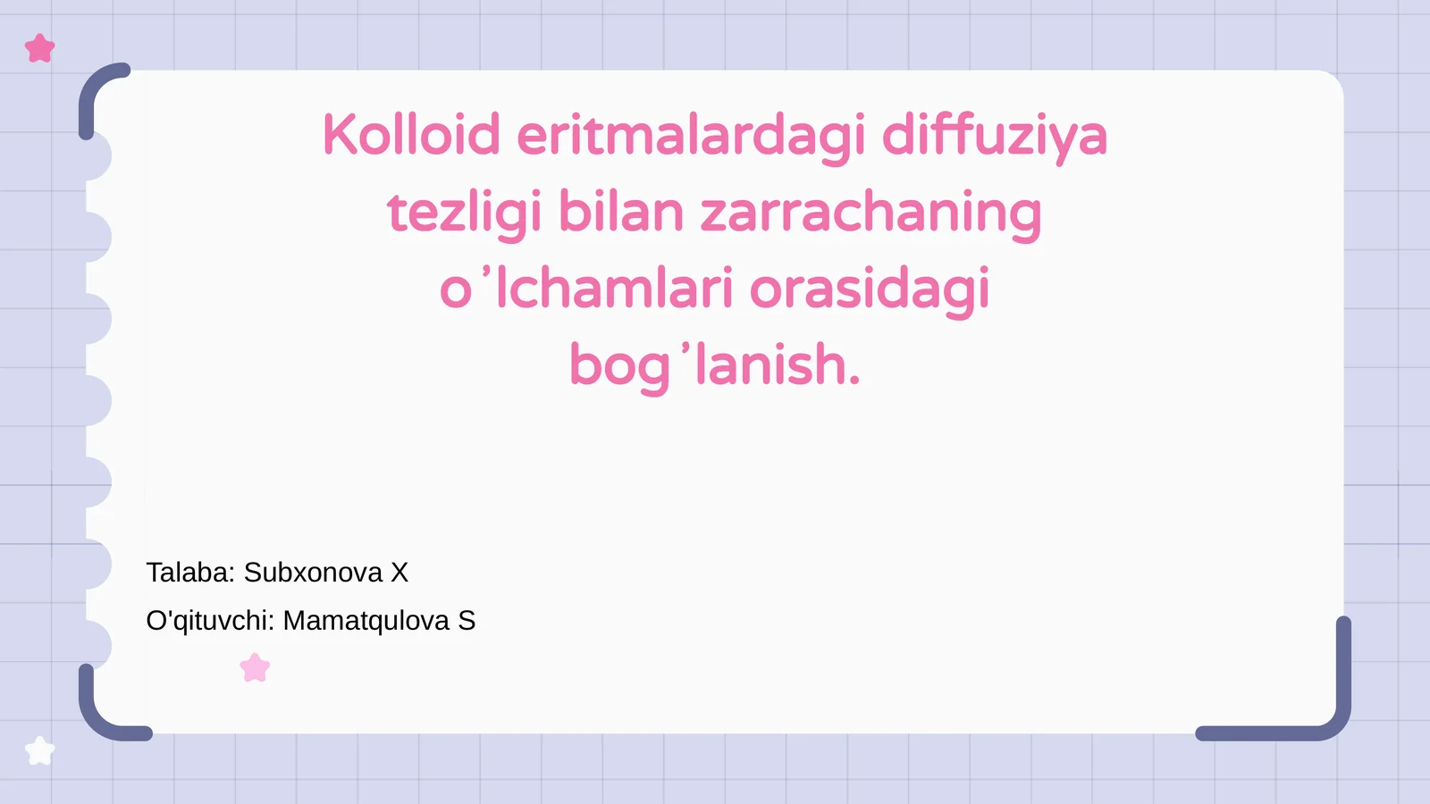 Kolloid eritmalarda diffuziya