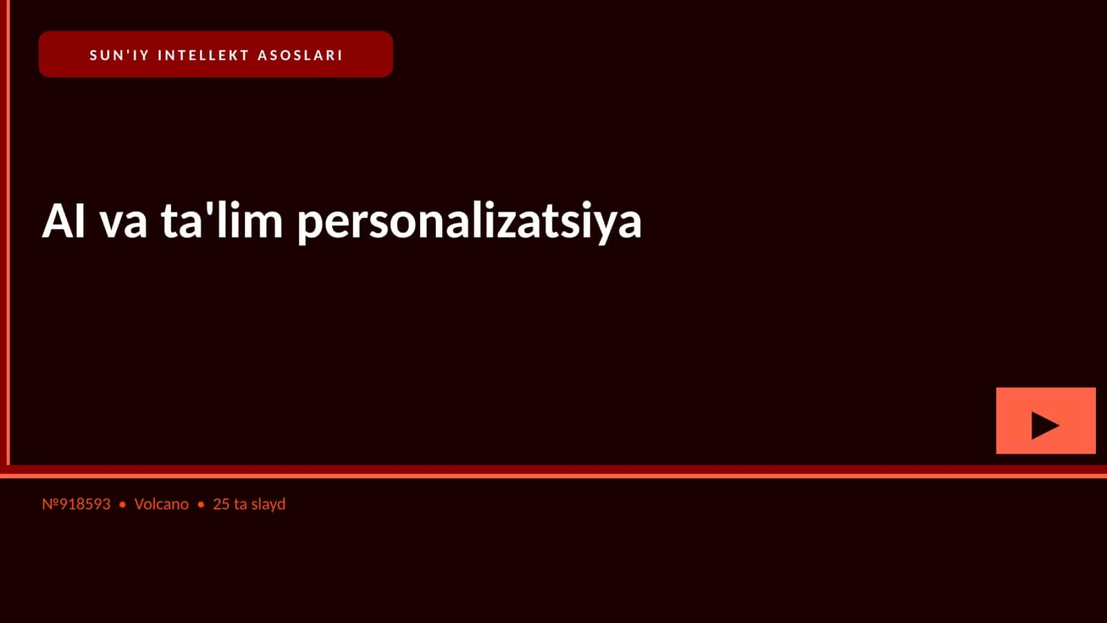 SUN'IY INTELLEKT ASOSLARI