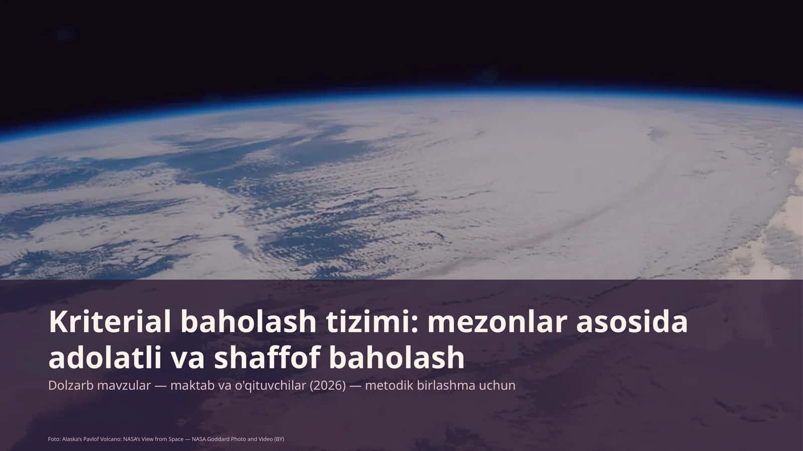 Kriterial baholash tizimi