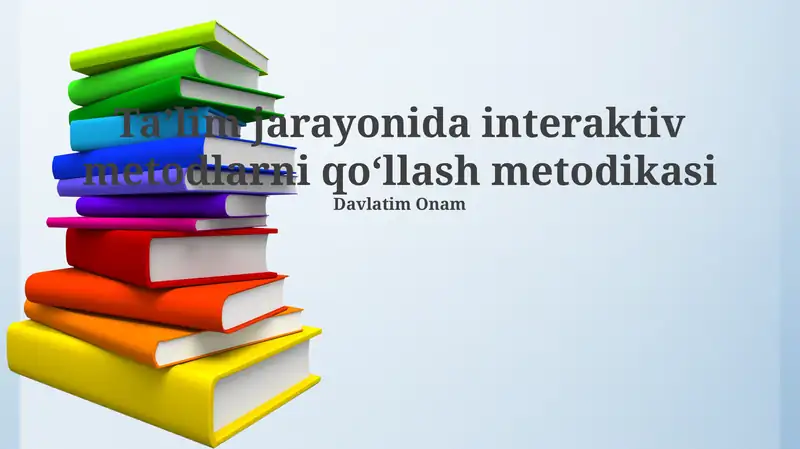 Interaktiv metodlar