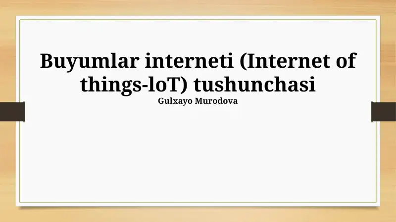 IoT platformalari