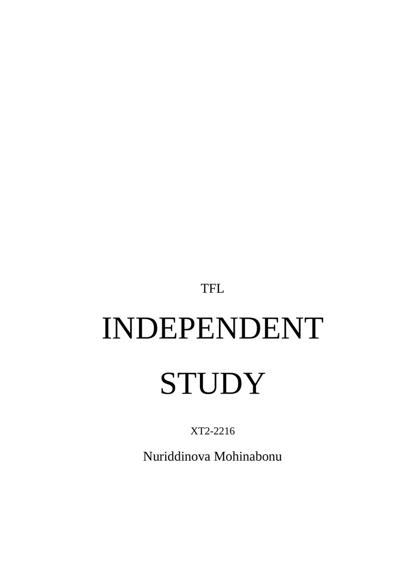 Language Assessment and Test Development