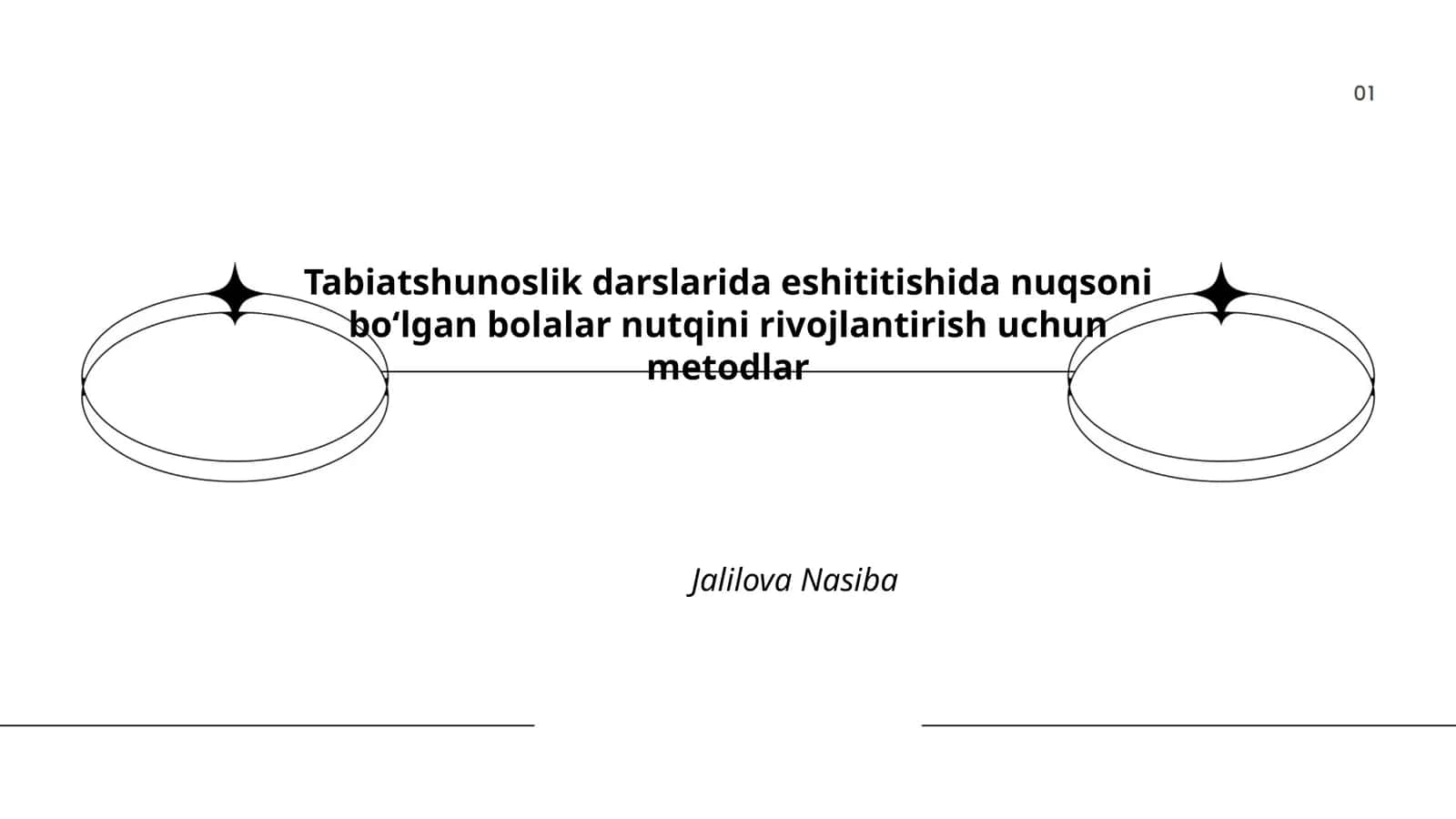 Tabiatshunoslik darslarida eshititishida nuqsoni boʻlgan bolalar nutqini rivojlantirish uchun metodlar