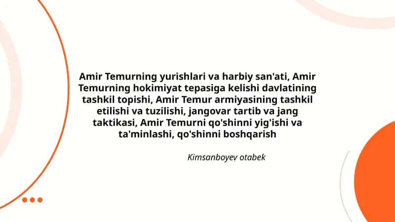 Amir Temur hayoti