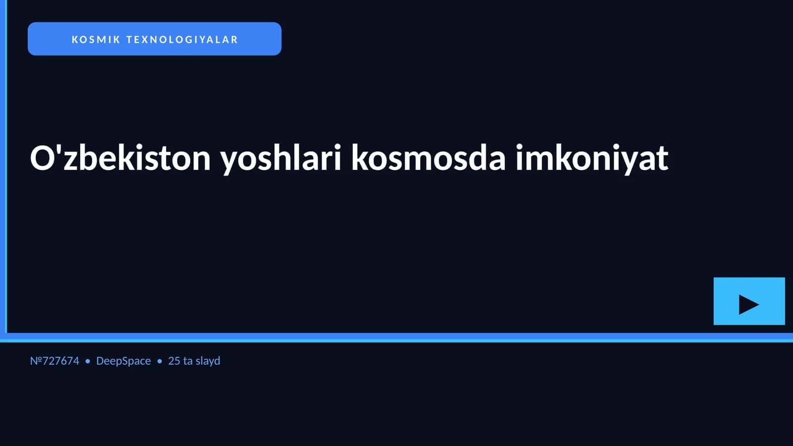 KOSMIK TEXNOLOGIYALAR