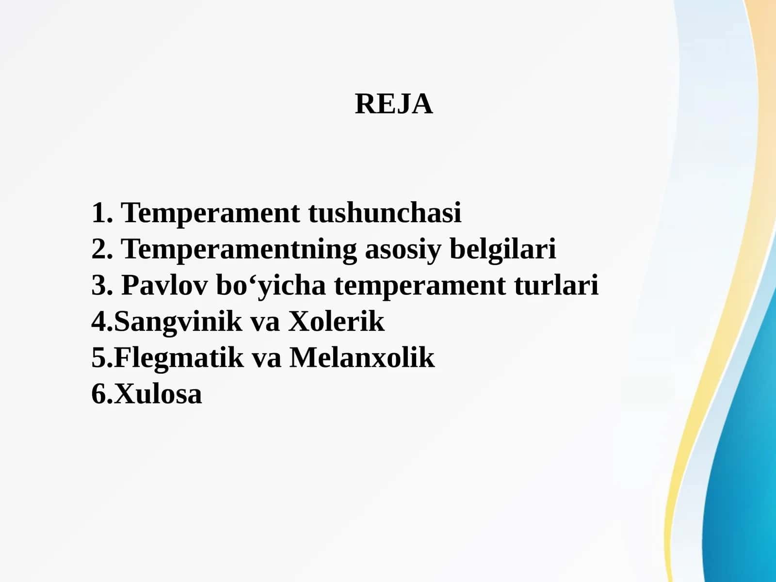 Temperament