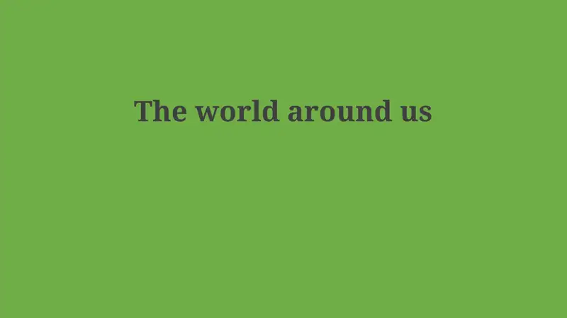 Environments: A Multifaceted World