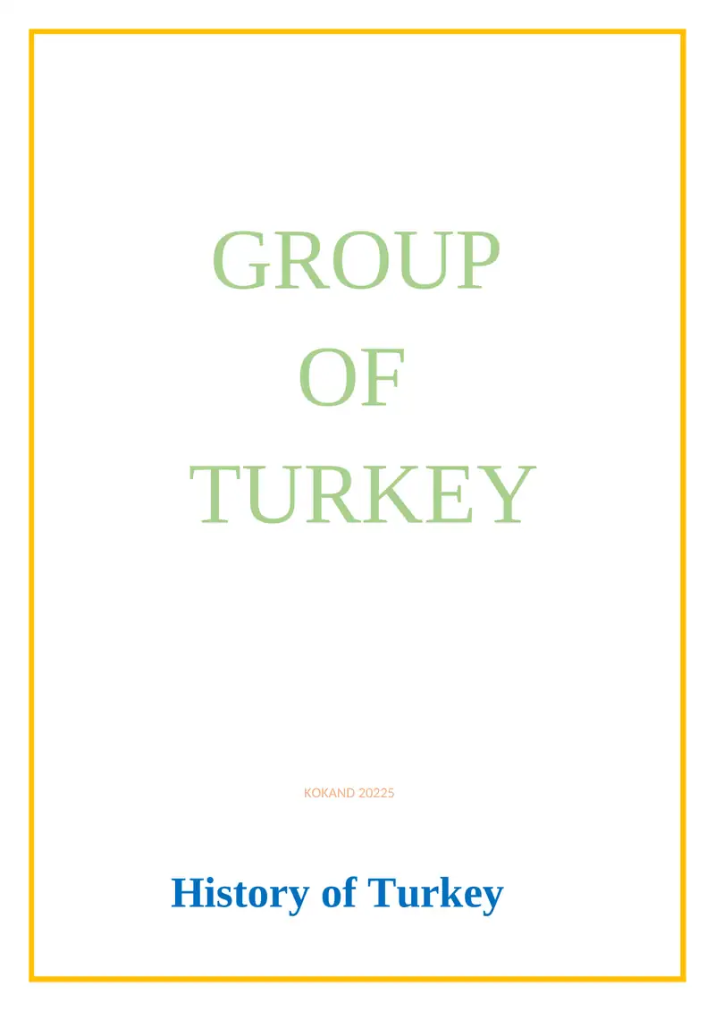 History of Turkey