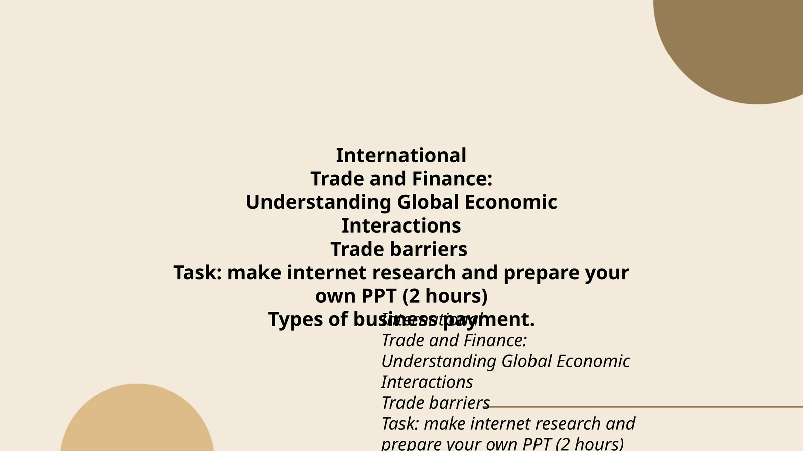 International Trade and Finance: Understanding Global Economic Interactions