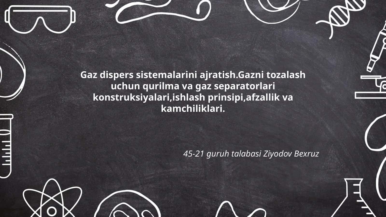 Gaz dispers sistemalari