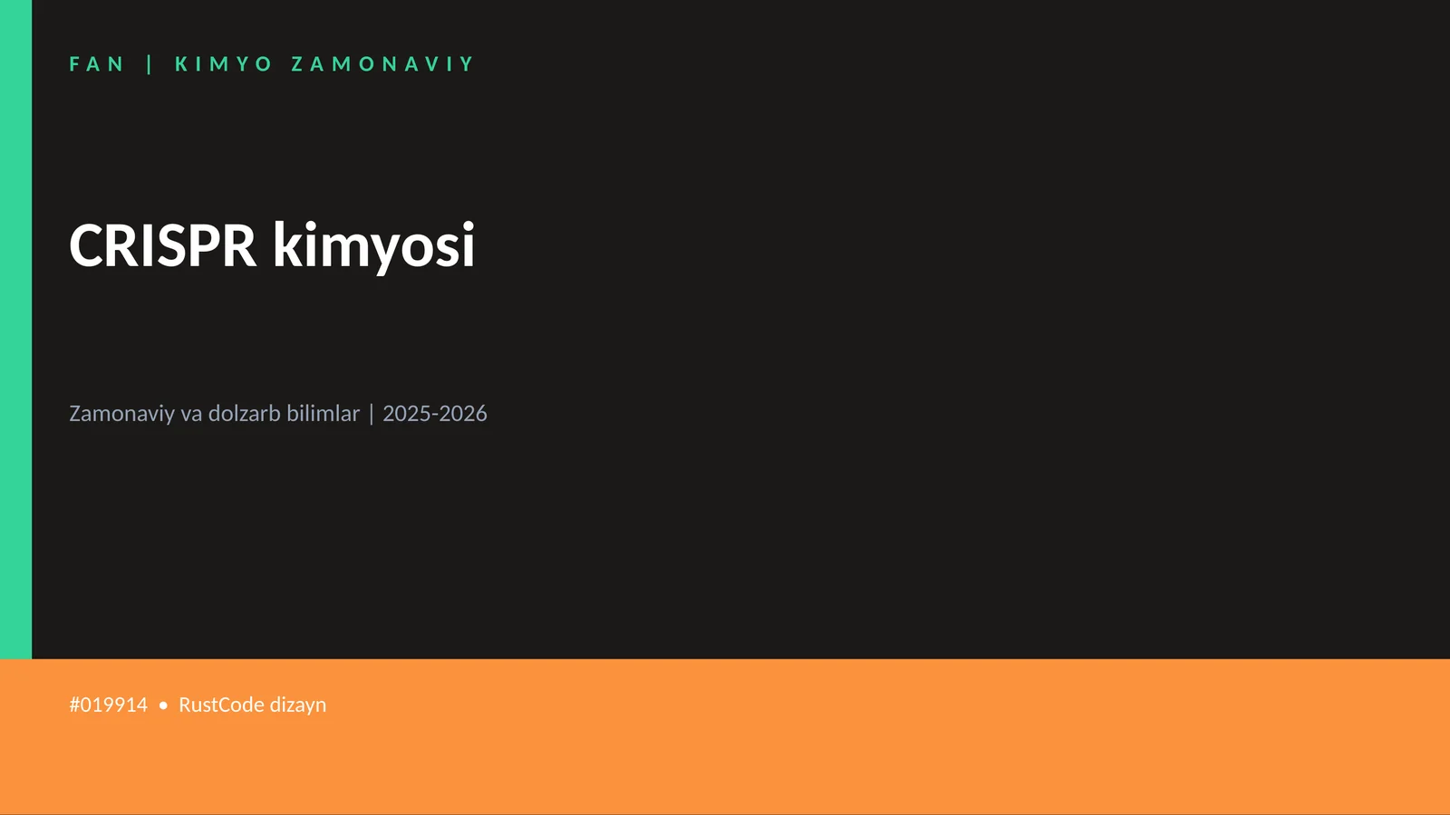 FAN | KIMYO ZAMONAVIY