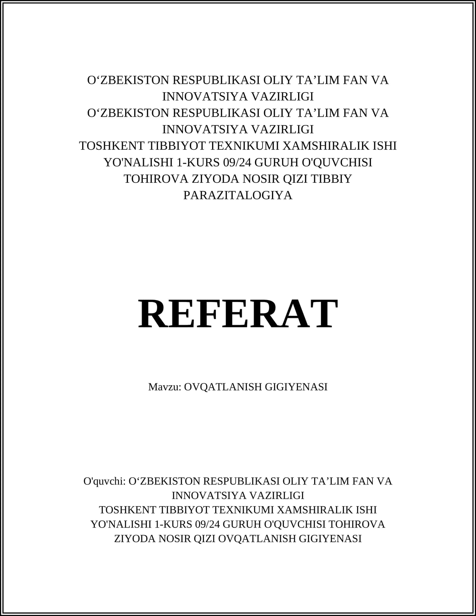OVQATLANISH GIGIYENASI