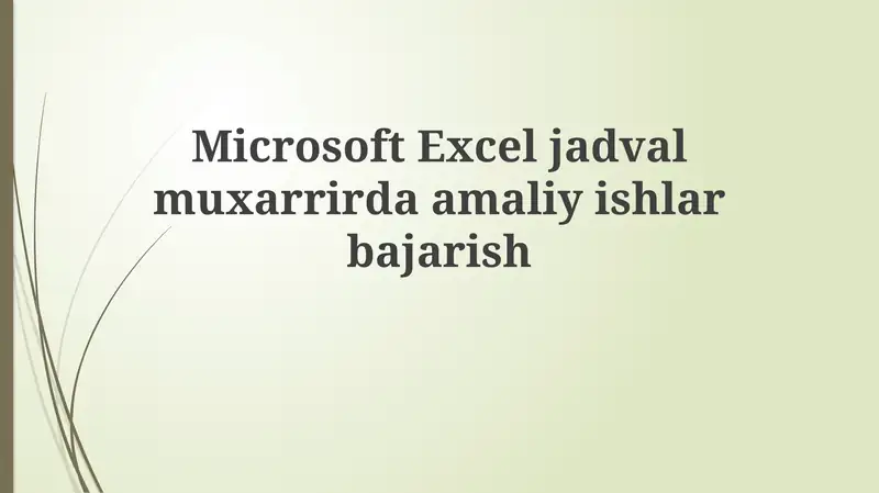 Microsoft Exceljadvalmuxarrir