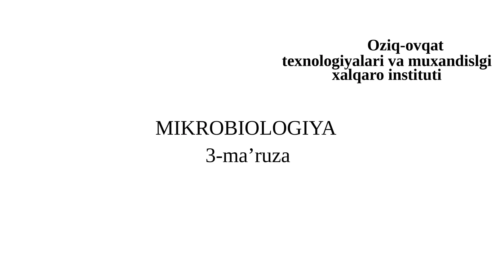 Bakteriyalarning morfologiyasi va sistematikasi