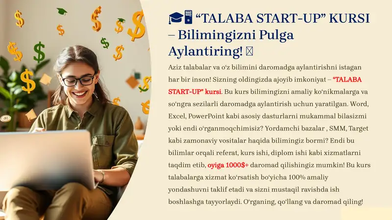 “TALABA START-UP” KURSI