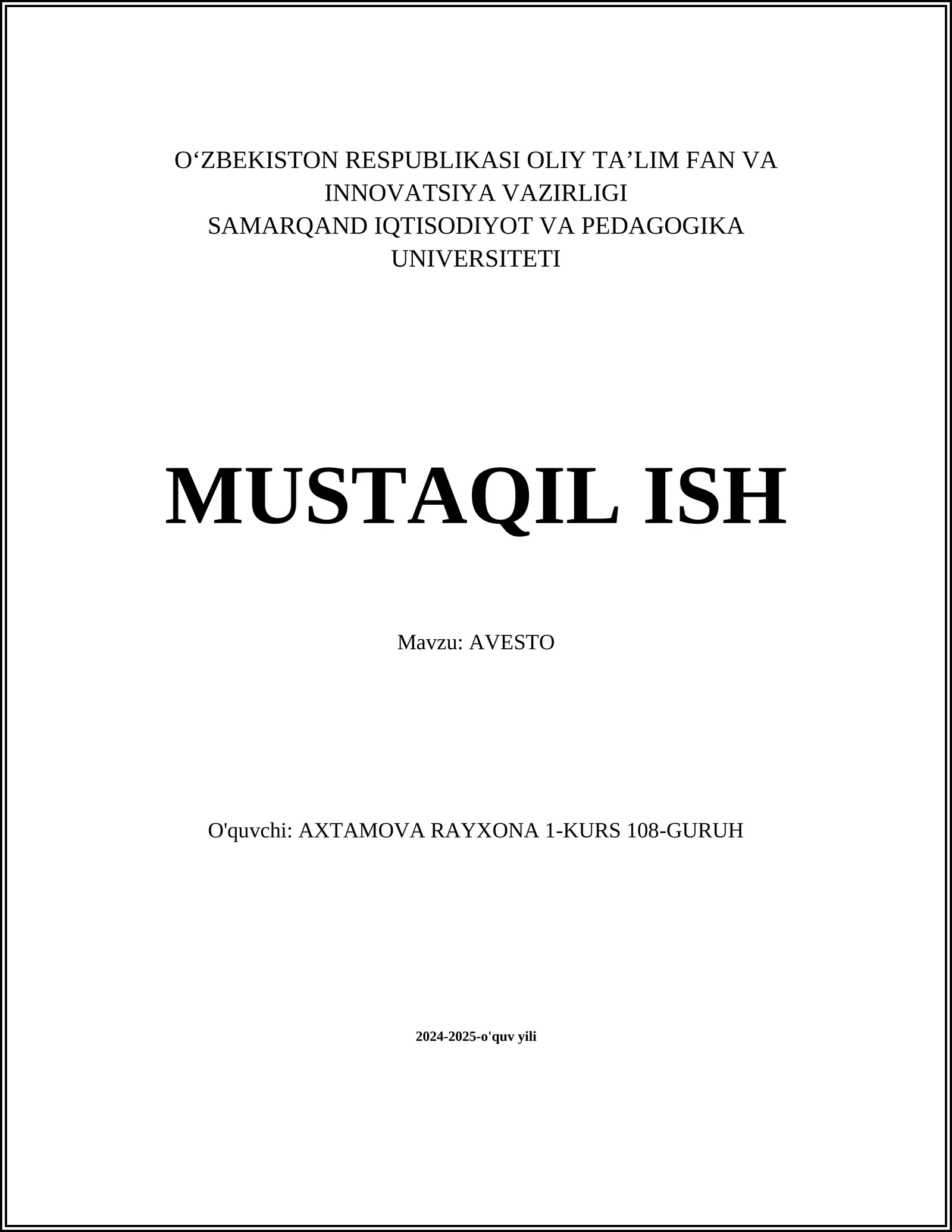AVESTO