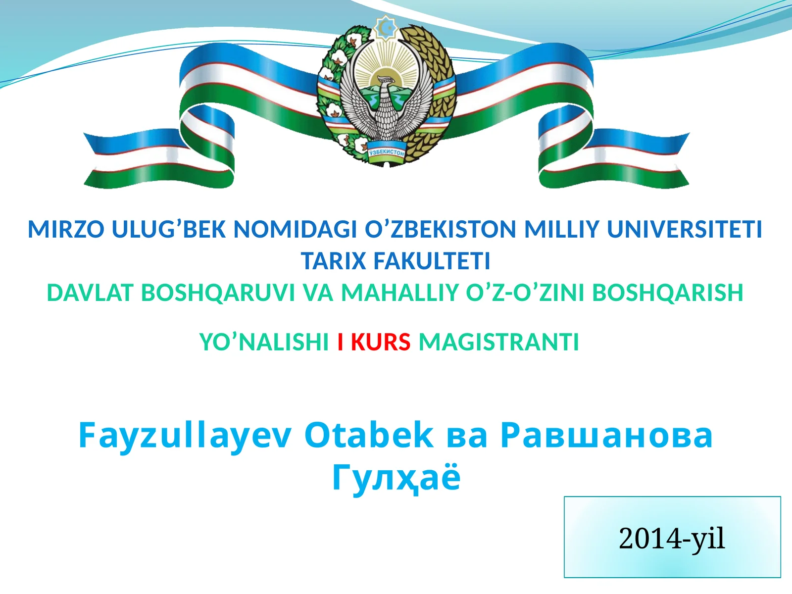 DA-28-Davlat boshqaruv va mahalliy o’z-o’zini boshqarish yo’naliishii kursmagistranti
