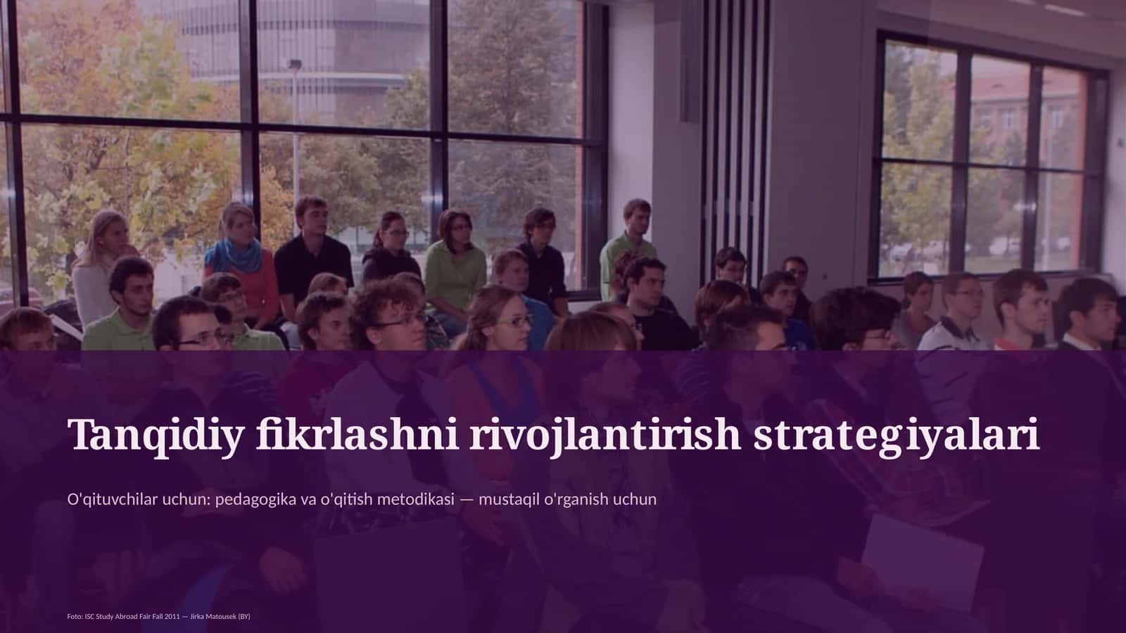 Tanqidiy fikrlashni rivojlantirish strategiyalari