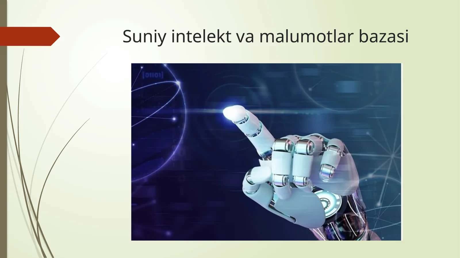 Suniy intelekt va malumotlar bazasi