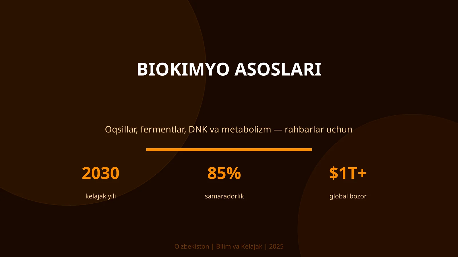 BIOKIMYO ASOSLARI