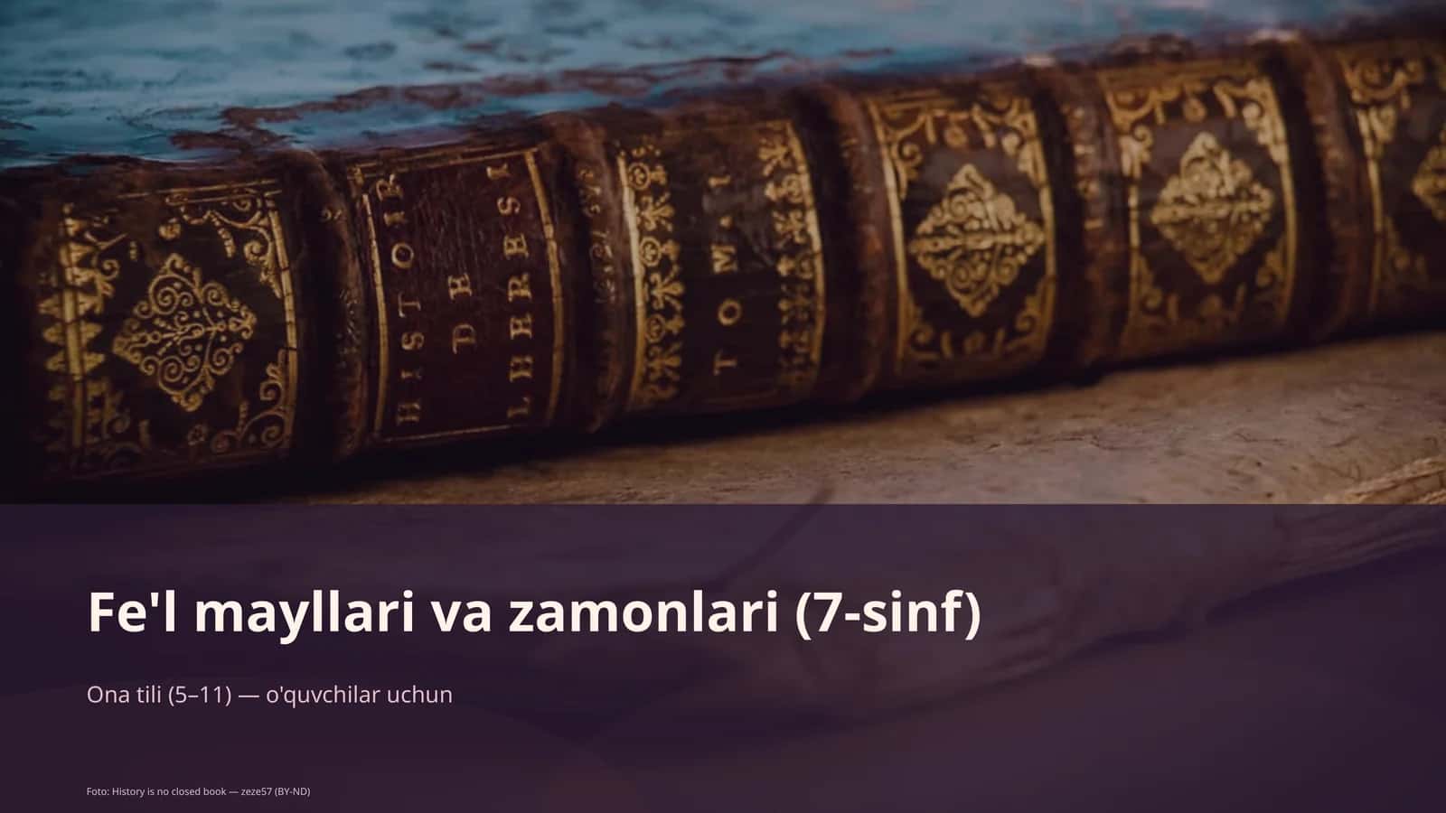 Fe'l mayllari va zamonlari (7-sinf)