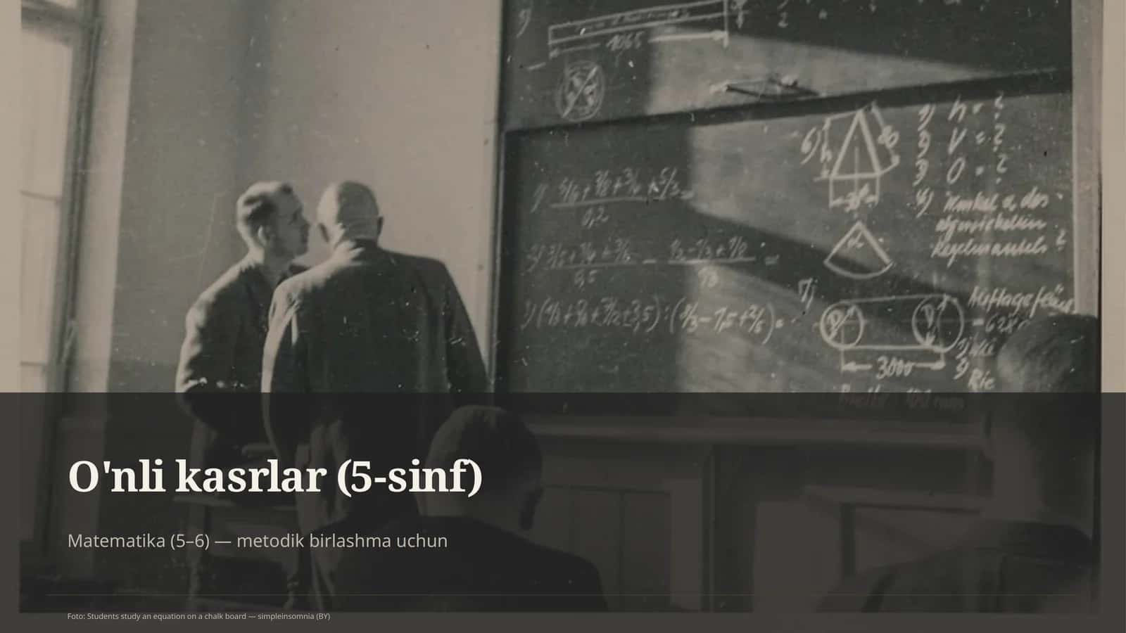 O'nli kasrlar (5-sinf)