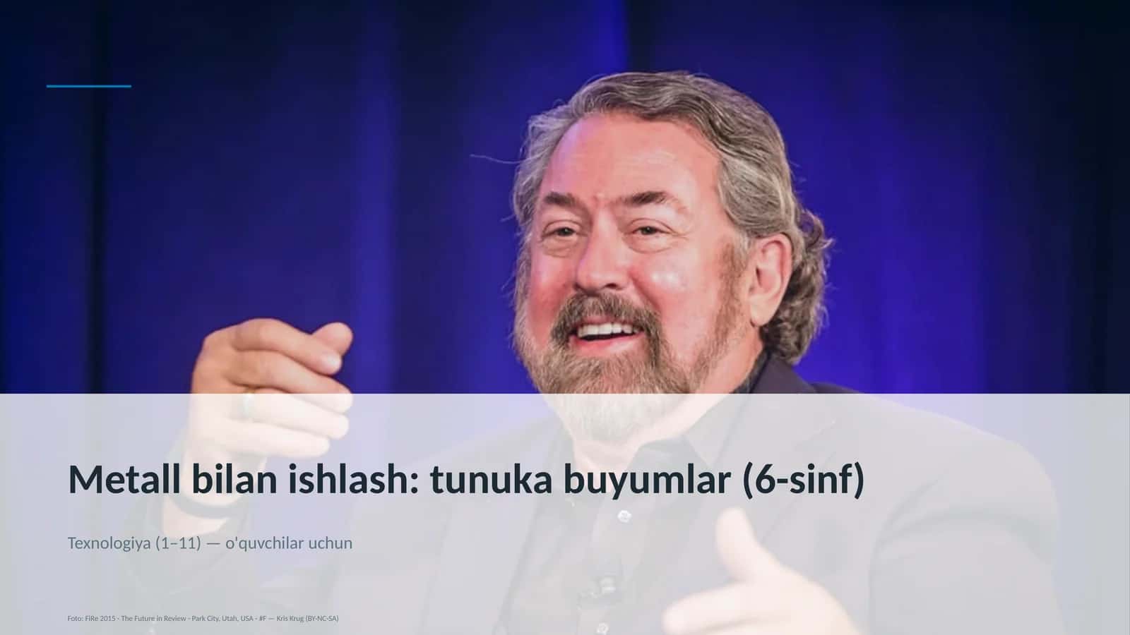 Metall bilan ishlash: tunuka buyumlar (6-sinf)