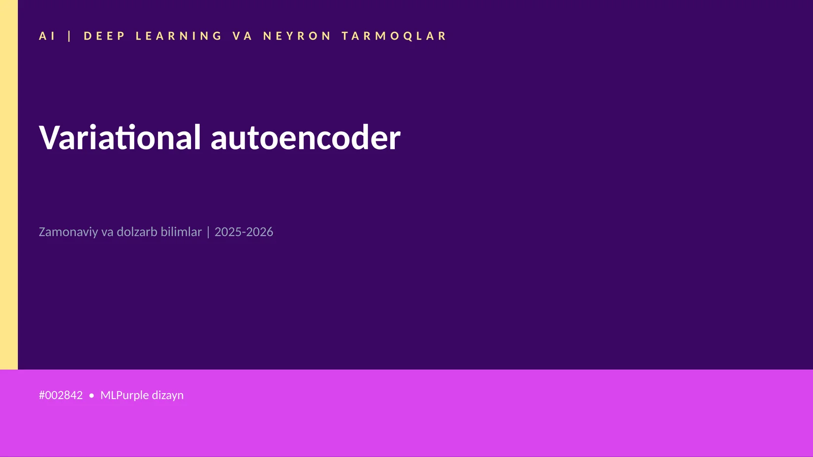 Variational autoencoder