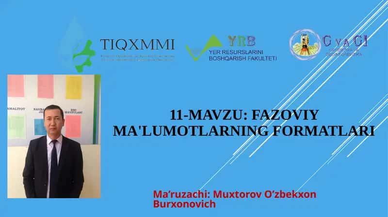 Fazoviyma'lumotlarningformatlari