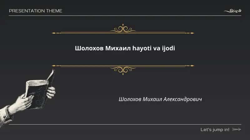 Шолохов Михаил hayoti va ijodi
